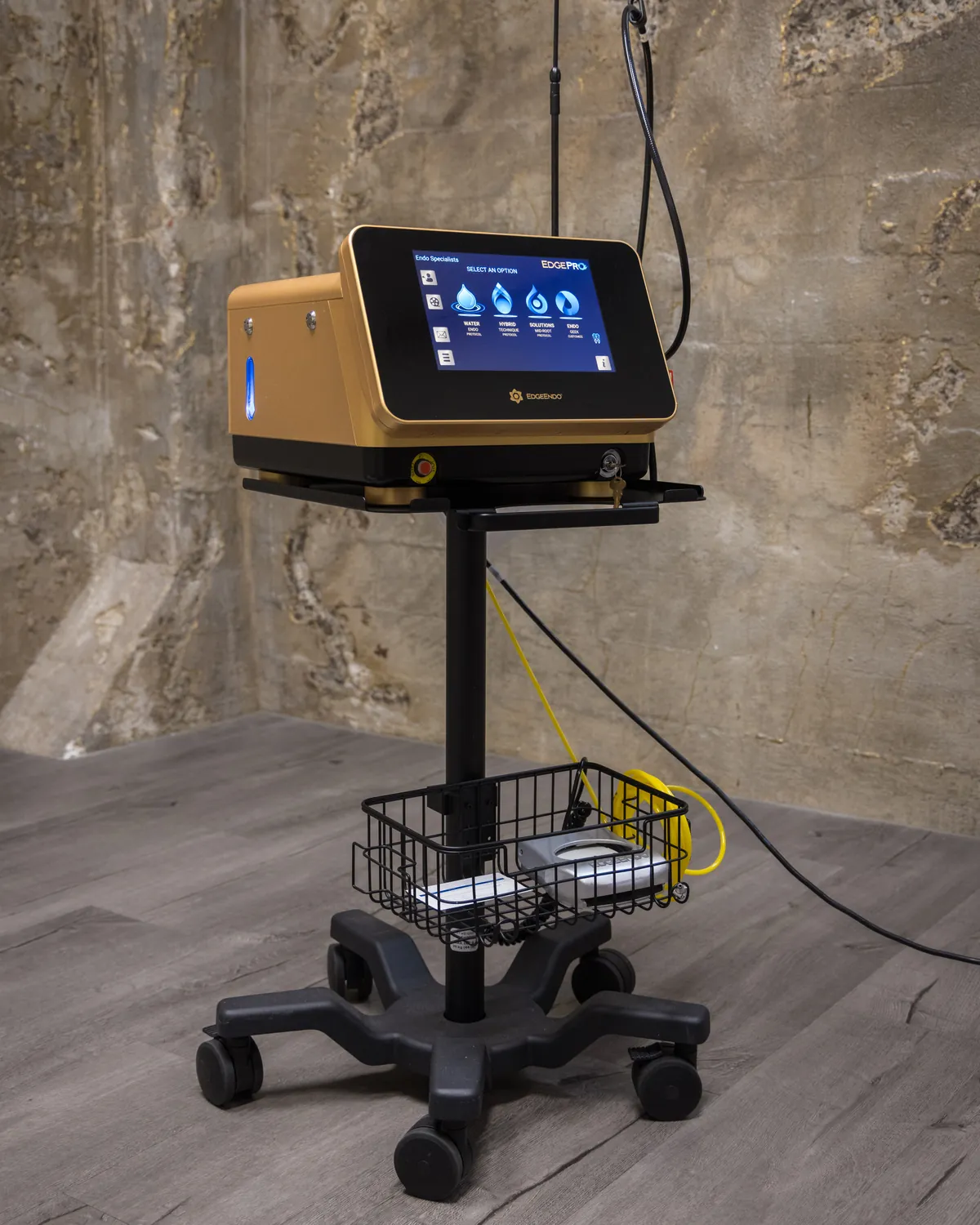 EdgePro Endodontic Laser at Endospecialists — used for laser-assisted root canal disinfection